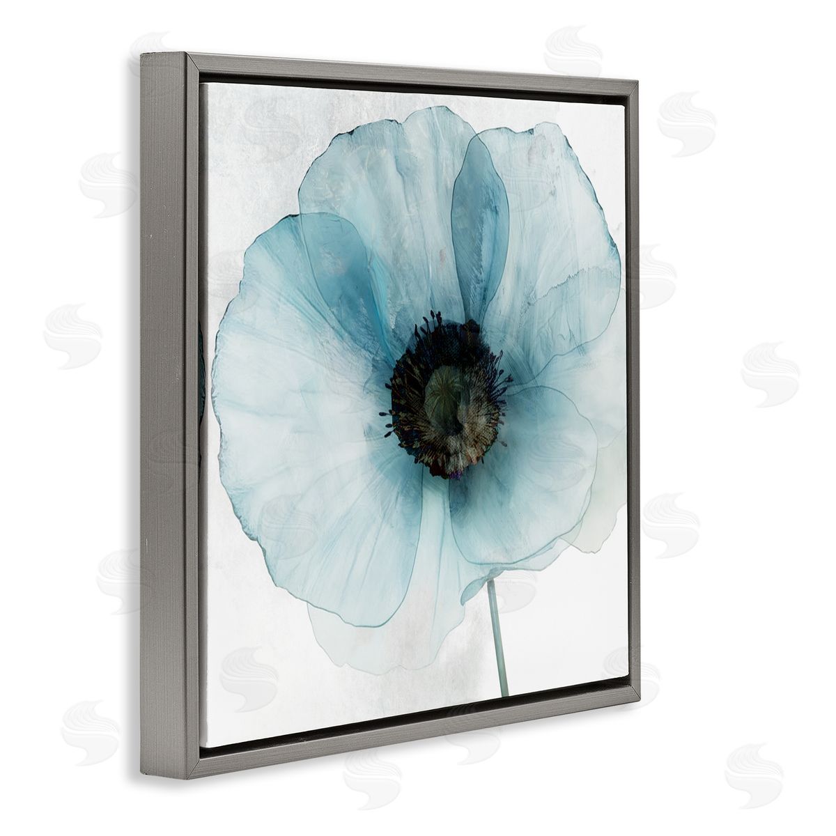 Annabelle Hall Blue Promise Peony Floral Canvas Wall Art Print