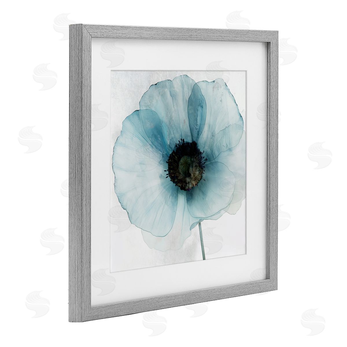 Annabelle Hall Blue Promise Peony Floral Canvas Wall Art Print