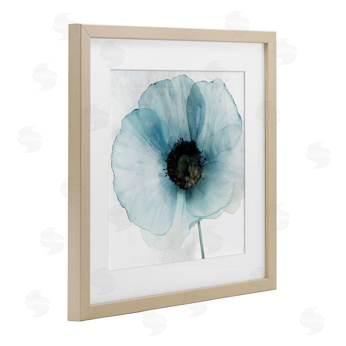 Annabelle Hall Blue Promise Peony Floral Canvas Wall Art Print