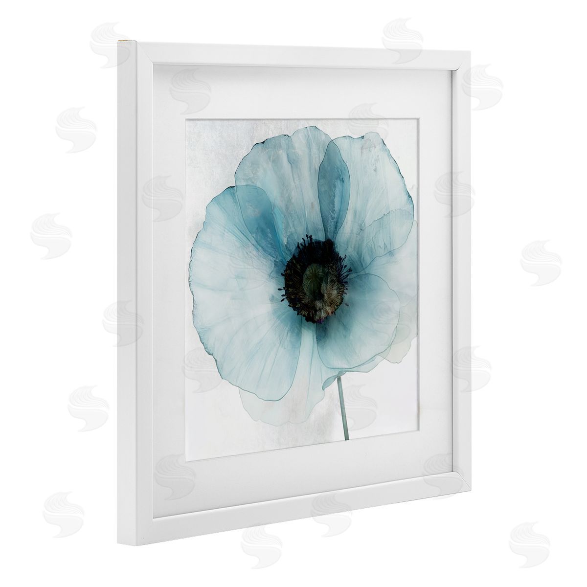 Annabelle Hall Blue Promise Peony Floral Canvas Wall Art Print