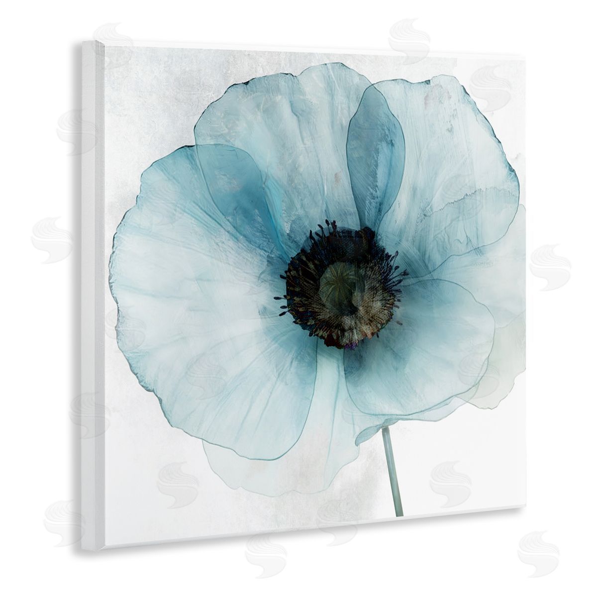 Annabelle Hall Blue Promise Peony Floral Canvas Wall Art Print