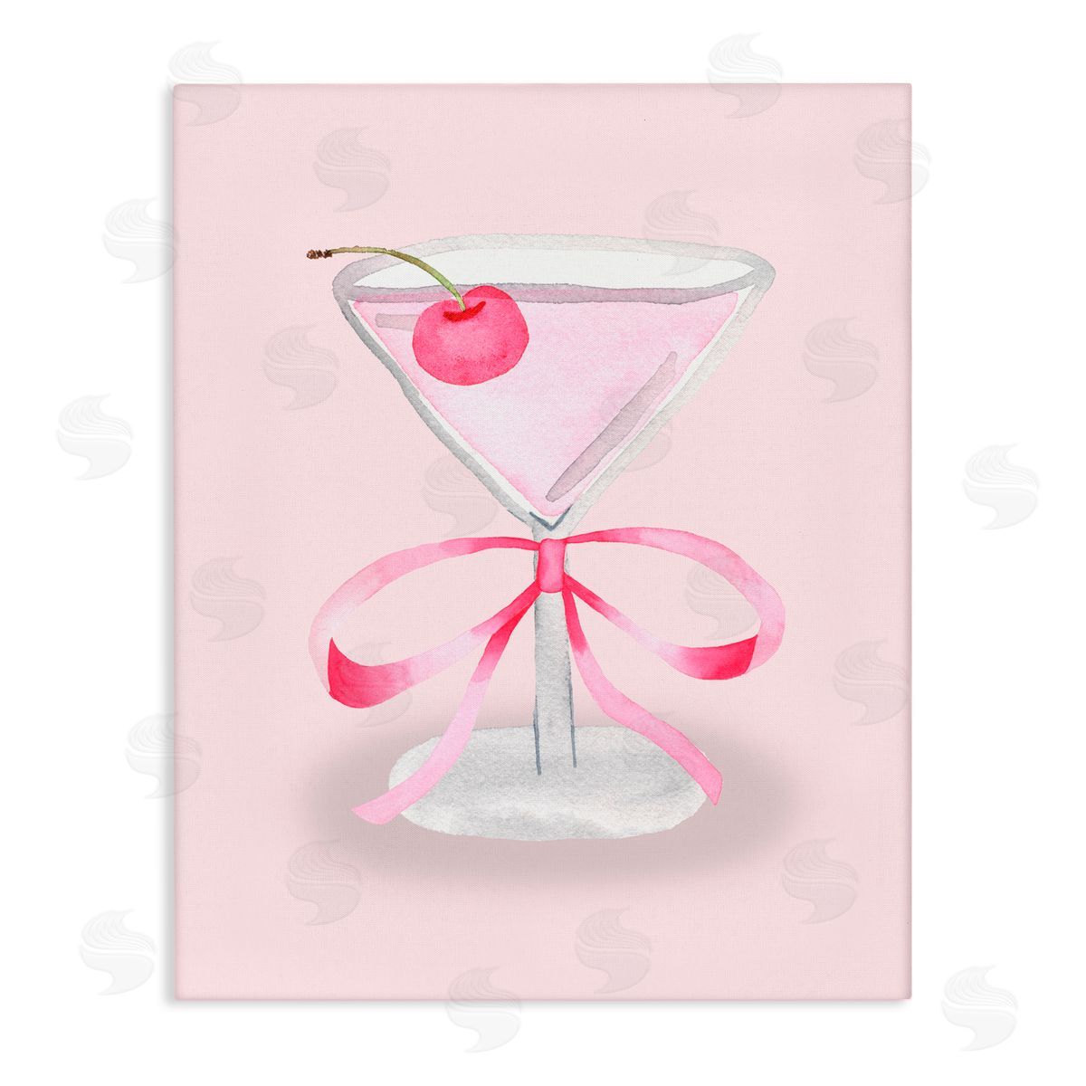 Nina Jacobs Coquette Cherry Cocktail Canvas Wall Art Print