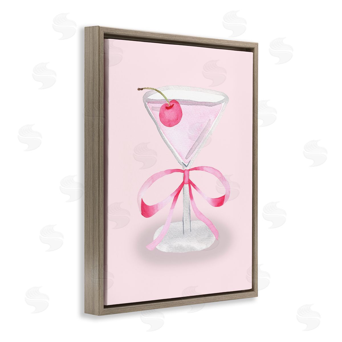 Nina Jacobs Coquette Cherry Cocktail Canvas Wall Art Print