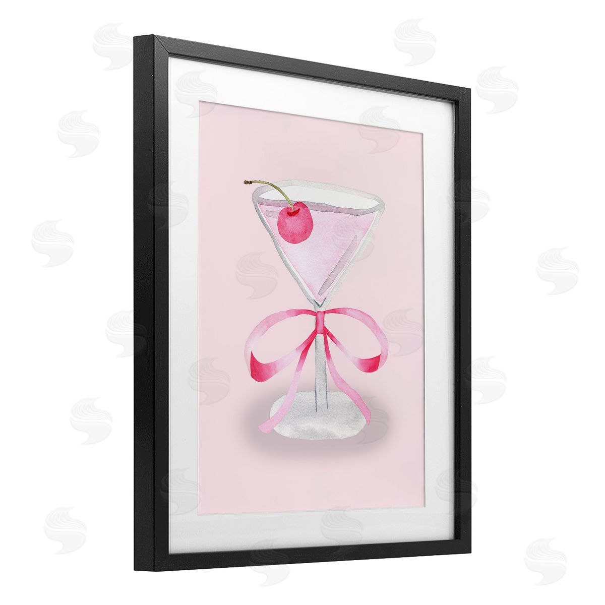 Nina Jacobs Coquette Cherry Cocktail Canvas Wall Art Print