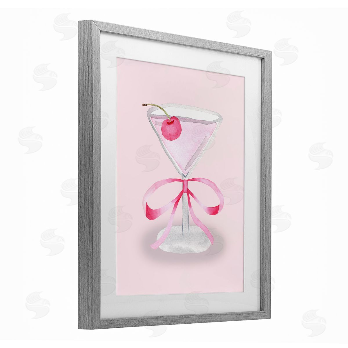 Nina Jacobs Coquette Cherry Cocktail Canvas Wall Art Print