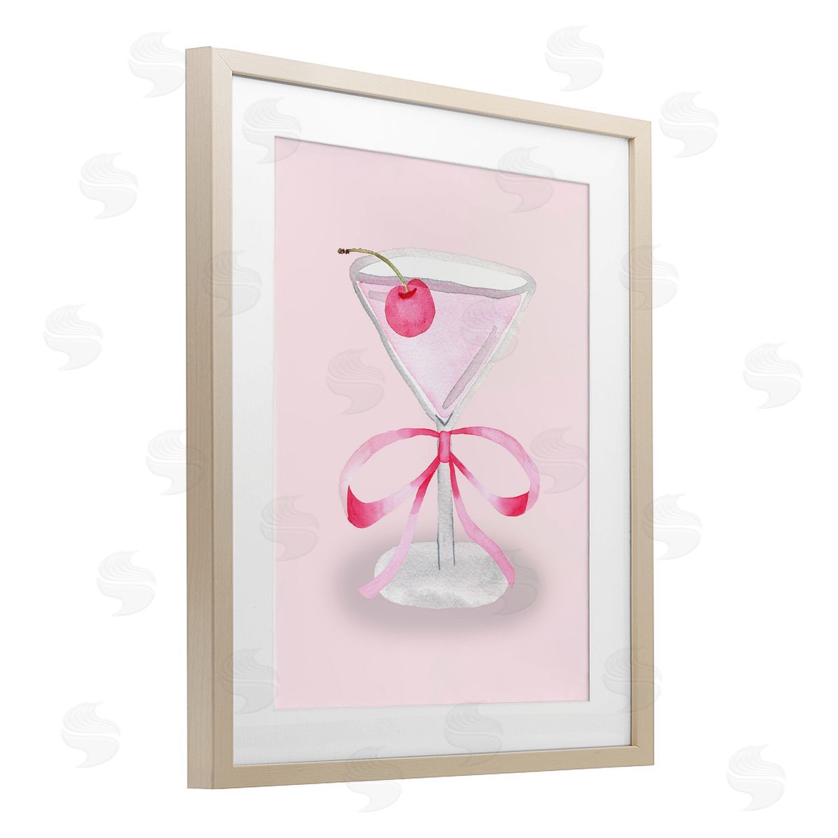 Nina Jacobs Coquette Cherry Cocktail Canvas Wall Art Print