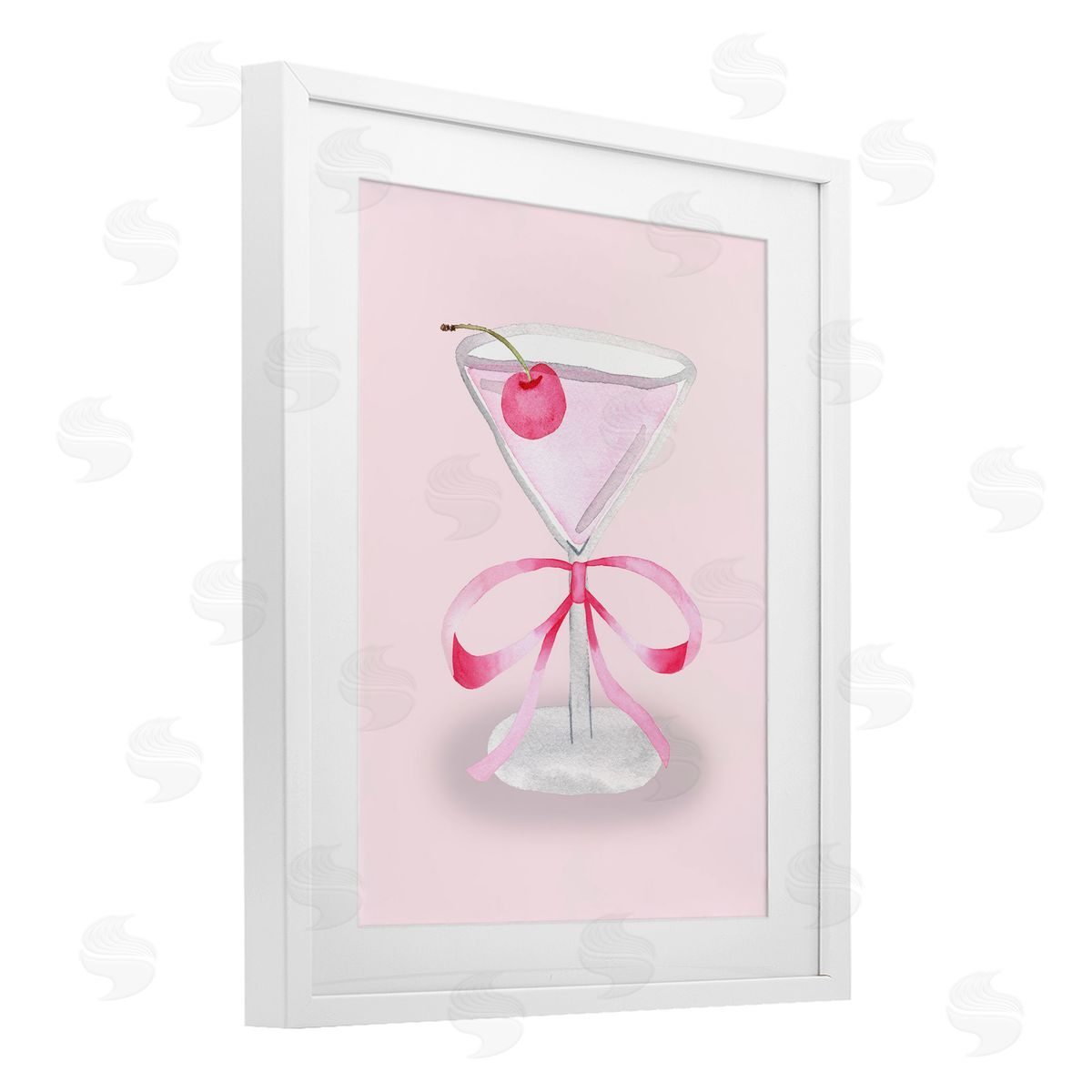Nina Jacobs Coquette Cherry Cocktail Canvas Wall Art Print
