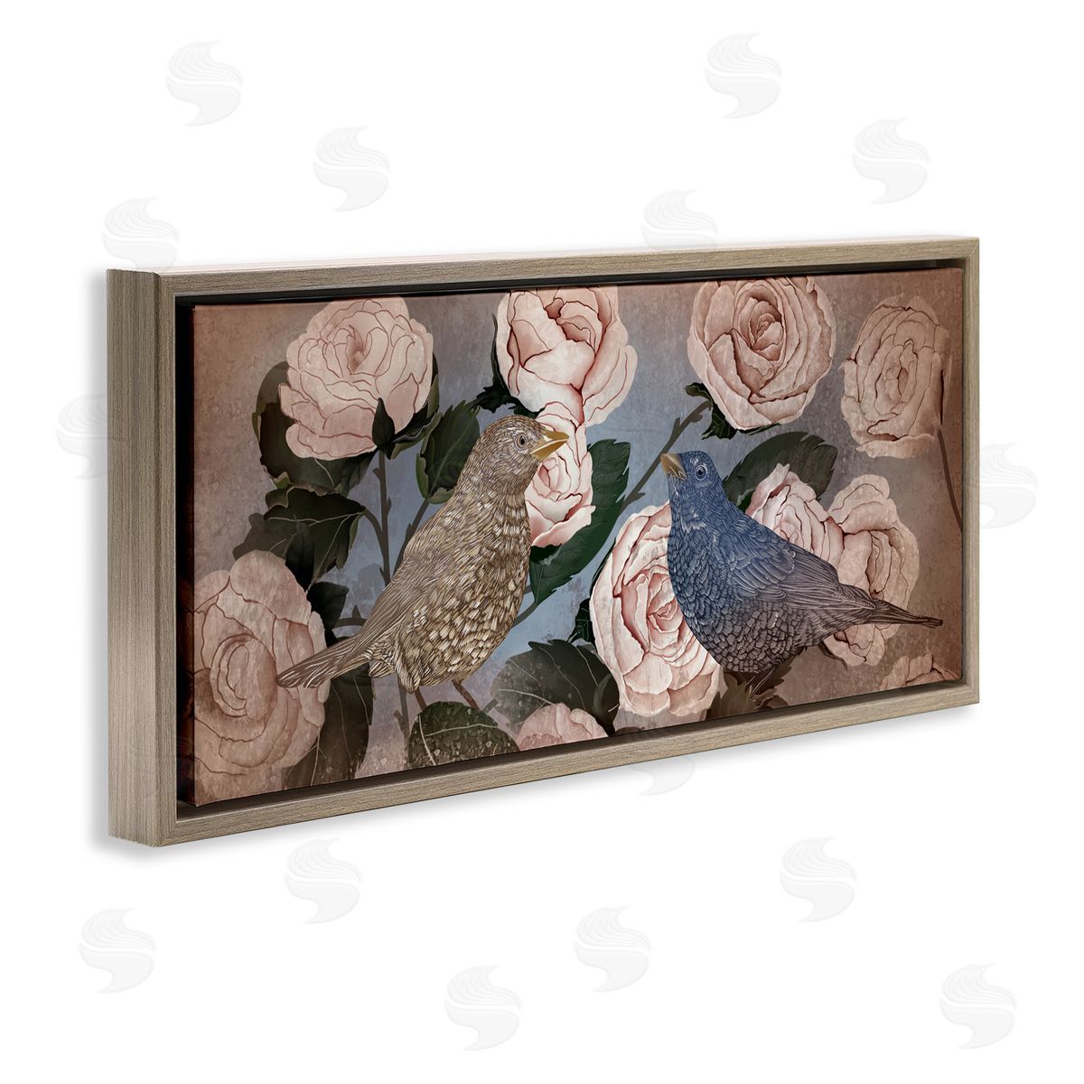 Lori Mosley Bird Sanctuary Budding Roses Canvas Wall Art Print