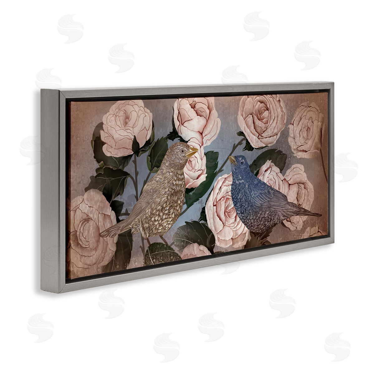 Lori Mosley Bird Sanctuary Budding Roses Canvas Wall Art Print