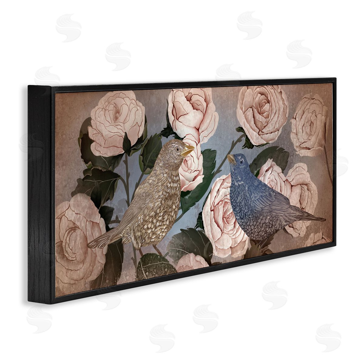 Lori Mosley Bird Sanctuary Budding Roses Canvas Wall Art Print