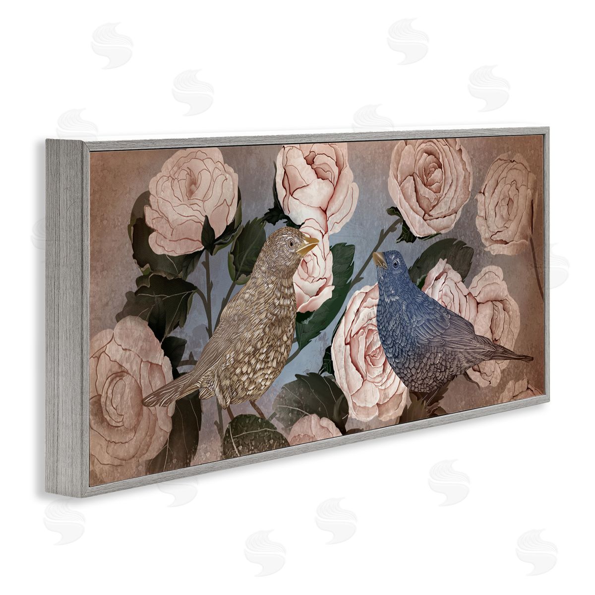 Lori Mosley Bird Sanctuary Budding Roses Canvas Wall Art Print
