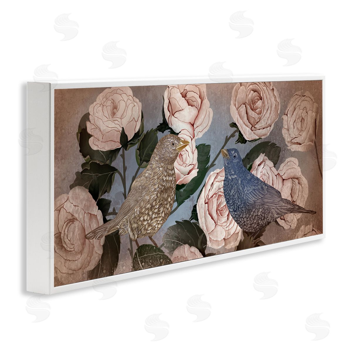 Lori Mosley Bird Sanctuary Budding Roses Canvas Wall Art Print