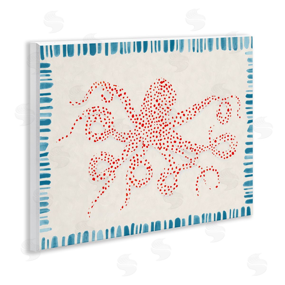 Hannah Dawson Dotted Depths Octopus Wall Plaque Art Print