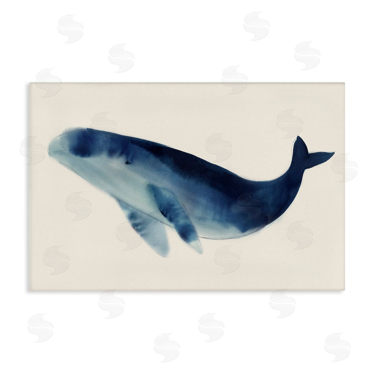 Lily K. Gentle Giant Whale Canvas Wall Art Print