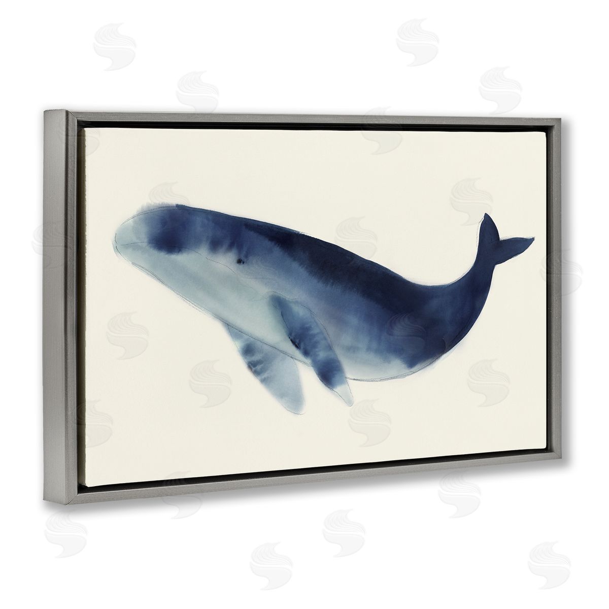 Lily K. Gentle Giant Whale Canvas Wall Art Print