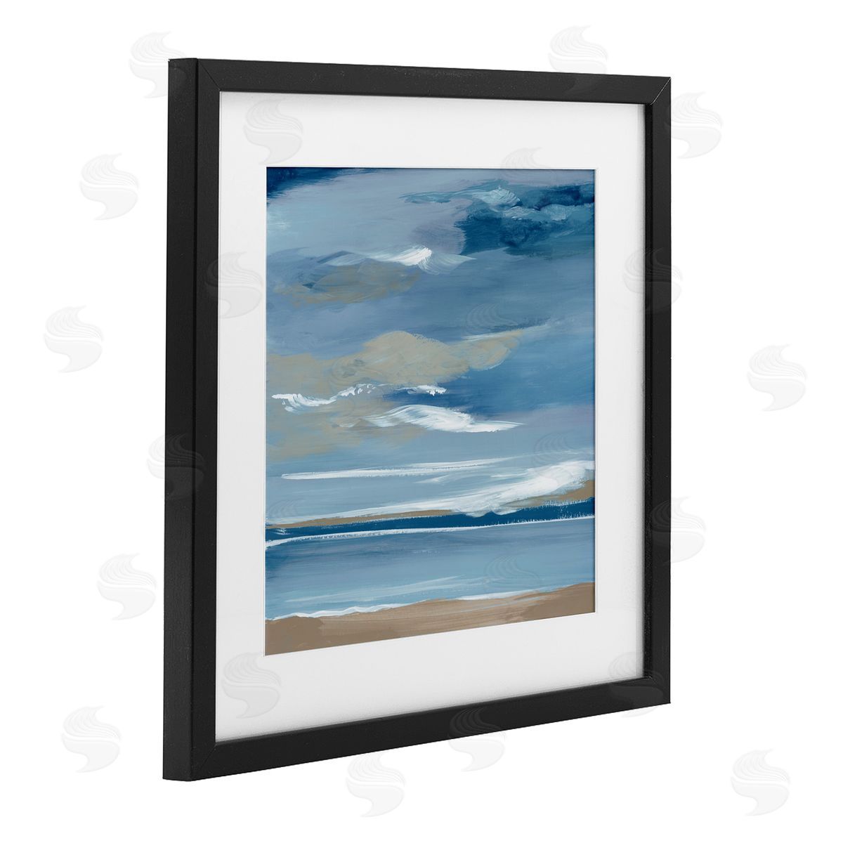 Lera Ocean's Embrace Stormy Sky Canvas Wall Art Print