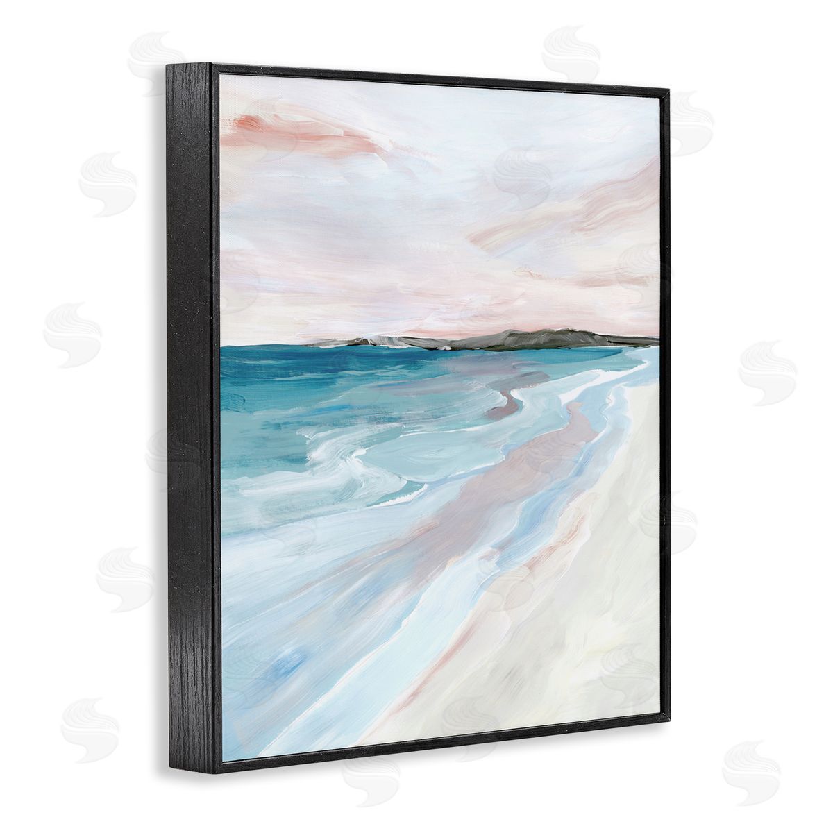 Ian C. Faded Coastal Serenity Canvas Wall Art Print
