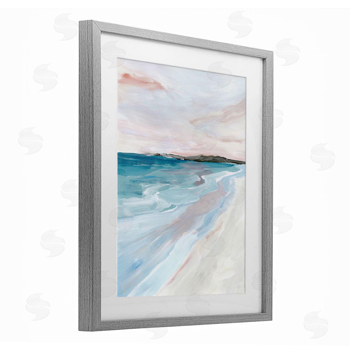 Ian C. Faded Coastal Serenity Canvas Wall Art Print