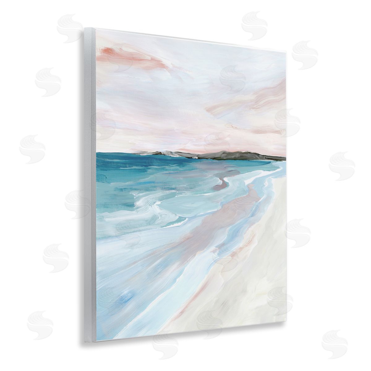 Ian C. Faded Coastal Serenity Canvas Wall Art Print