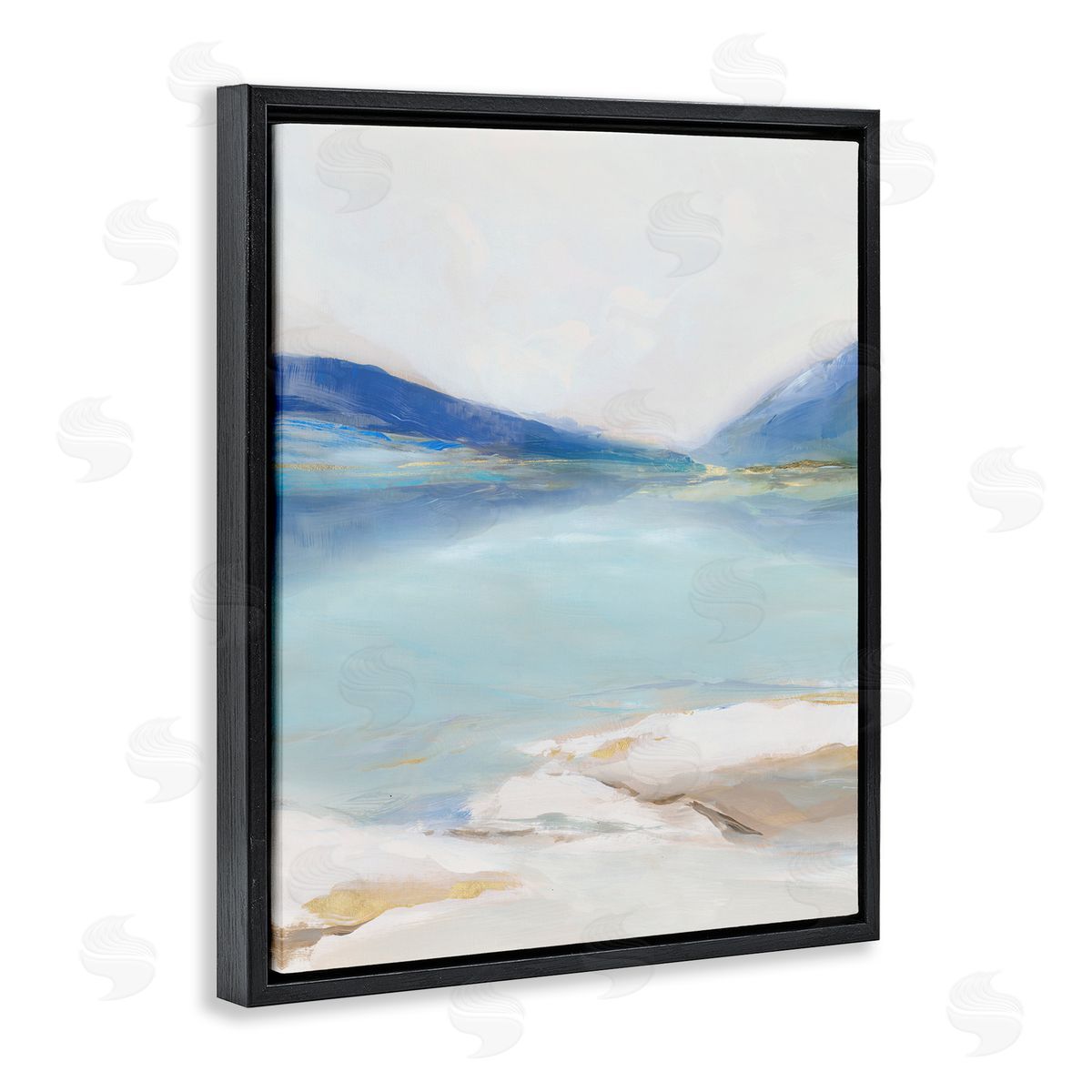 Ian C. Cerulean Vista Seascape Canvas Wall Art Print