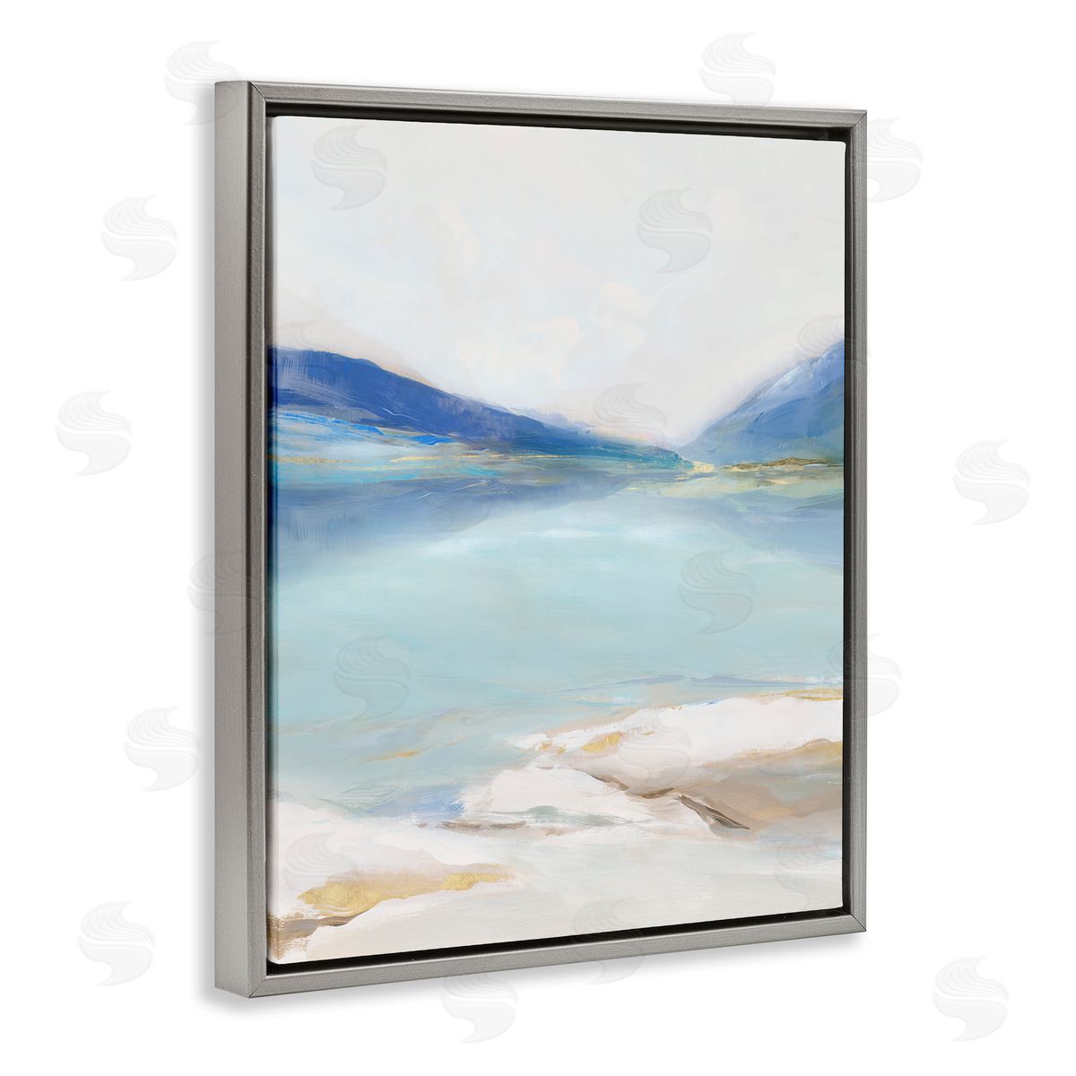 Ian C. Cerulean Vista Seascape Canvas Wall Art Print
