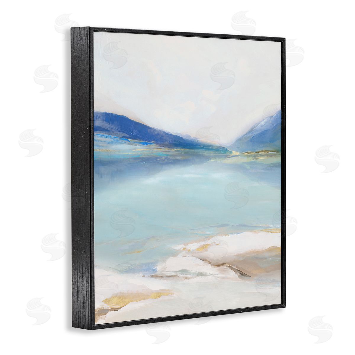 Ian C. Cerulean Vista Seascape Canvas Wall Art Print