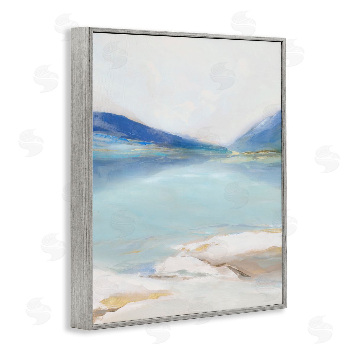 Ian C. Cerulean Vista Seascape Canvas Wall Art Print