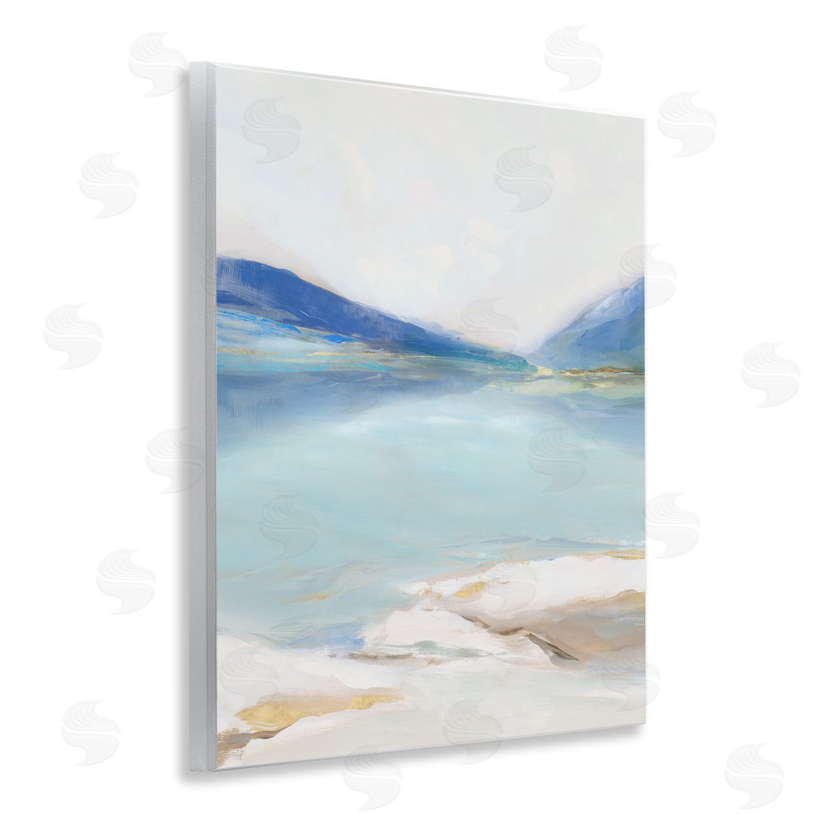 Ian C. Cerulean Vista Seascape Canvas Wall Art Print