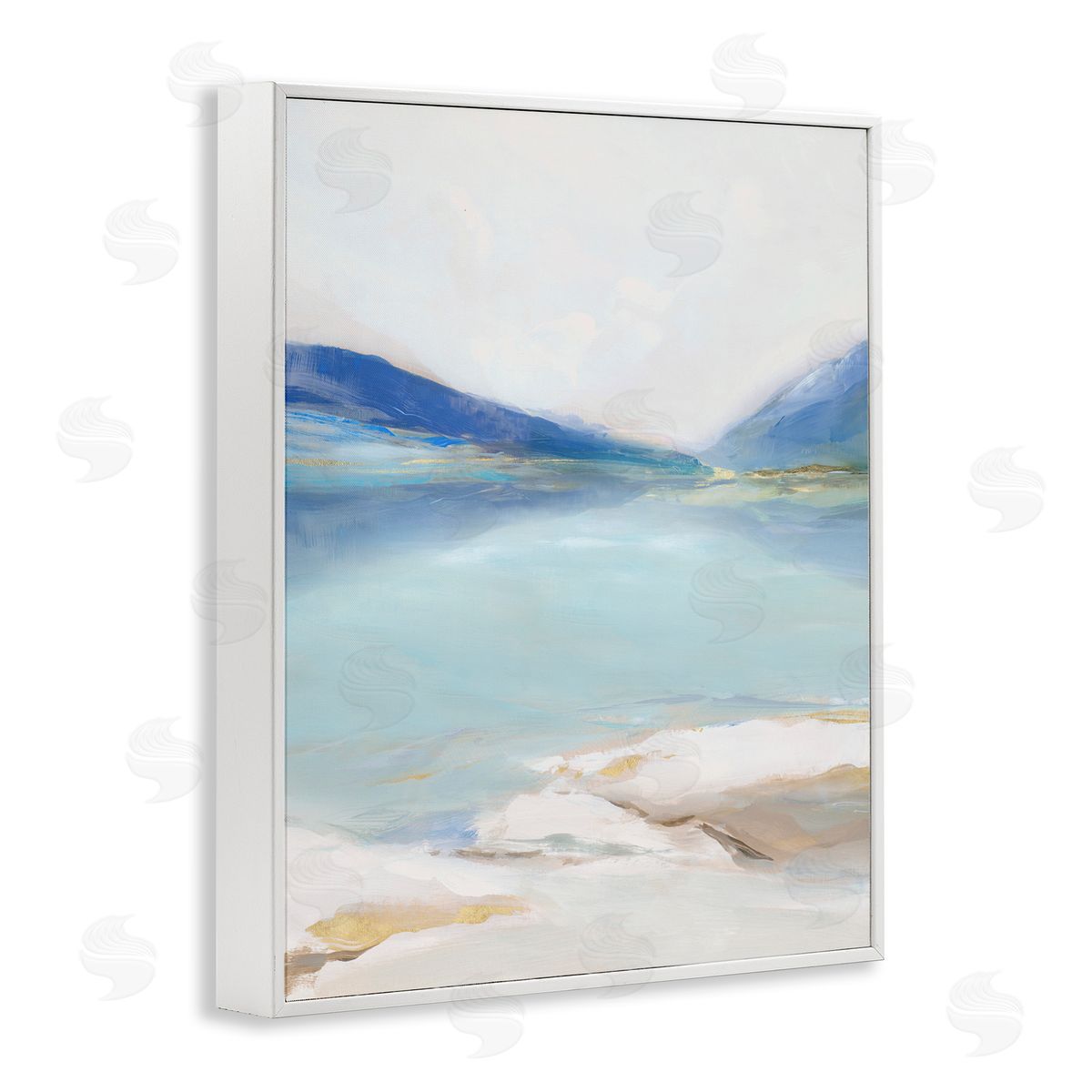 Ian C. Cerulean Vista Seascape Canvas Wall Art Print