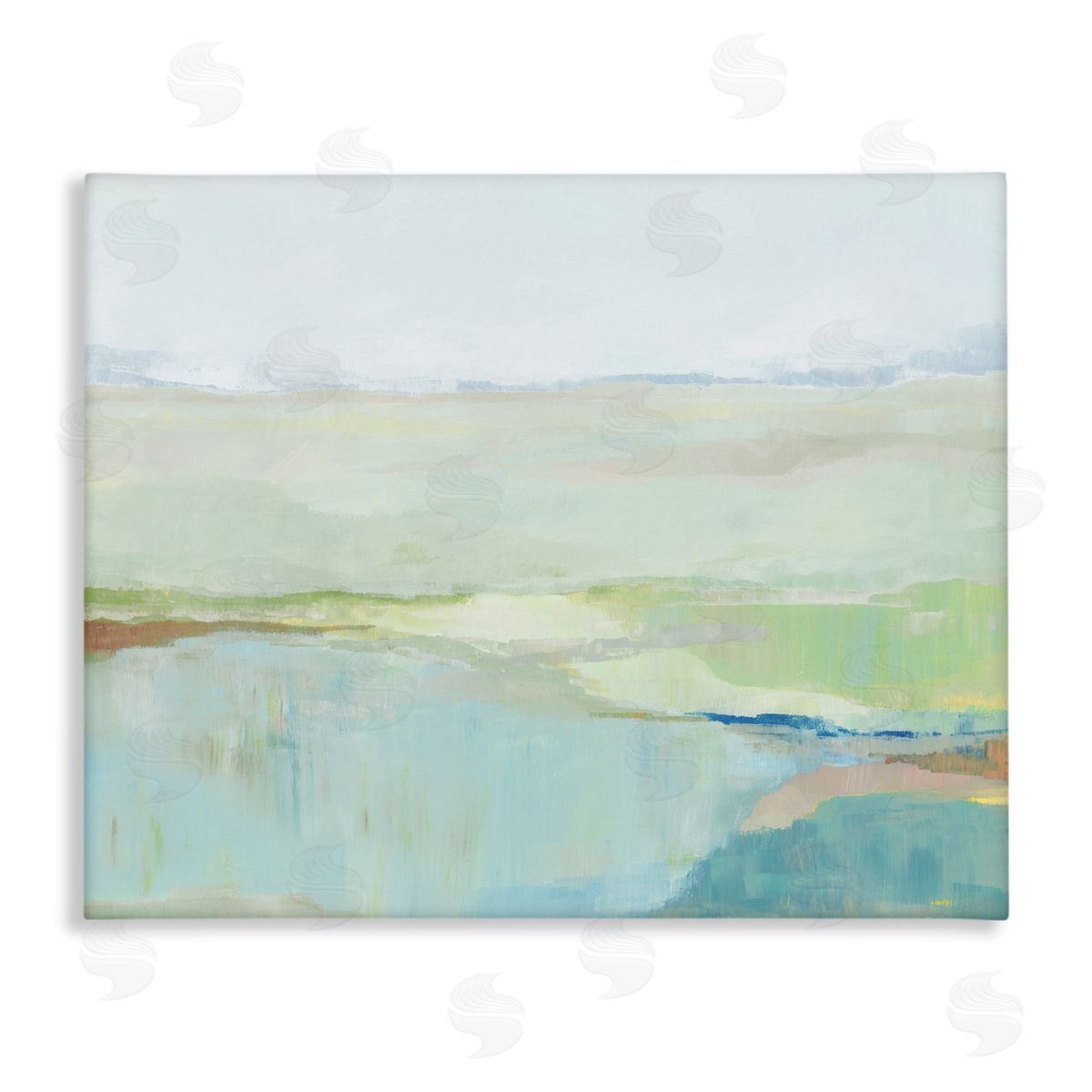 Ian C. Spring Glow Landscape Canvas Wall Art Print