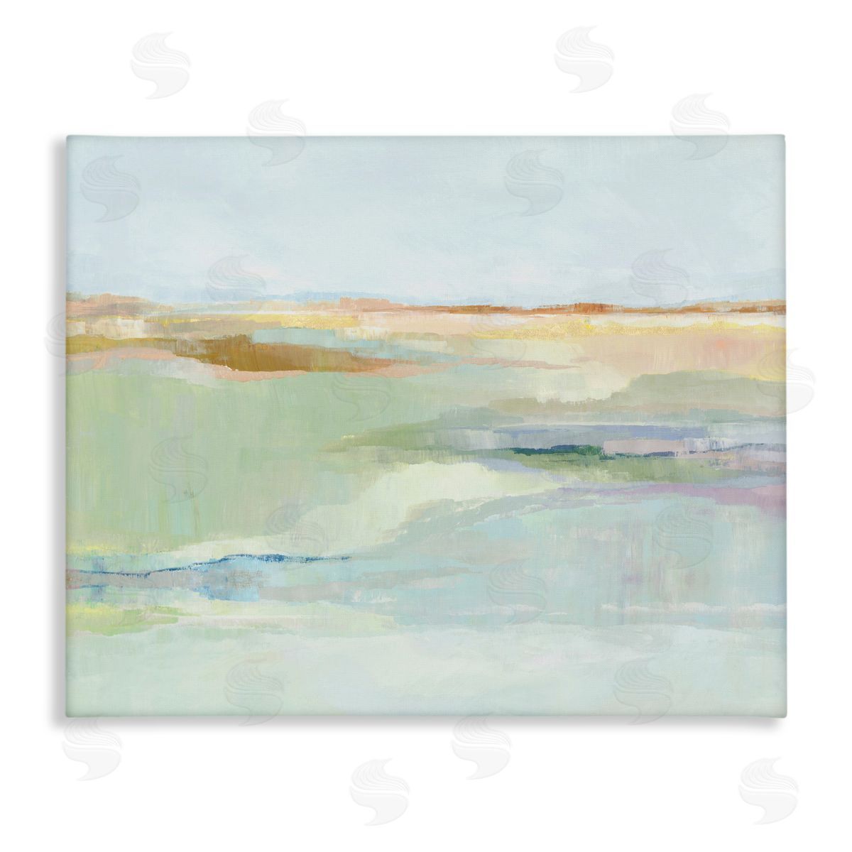 Ian C. Springtime Glow Landscape Canvas Wall Art Print
