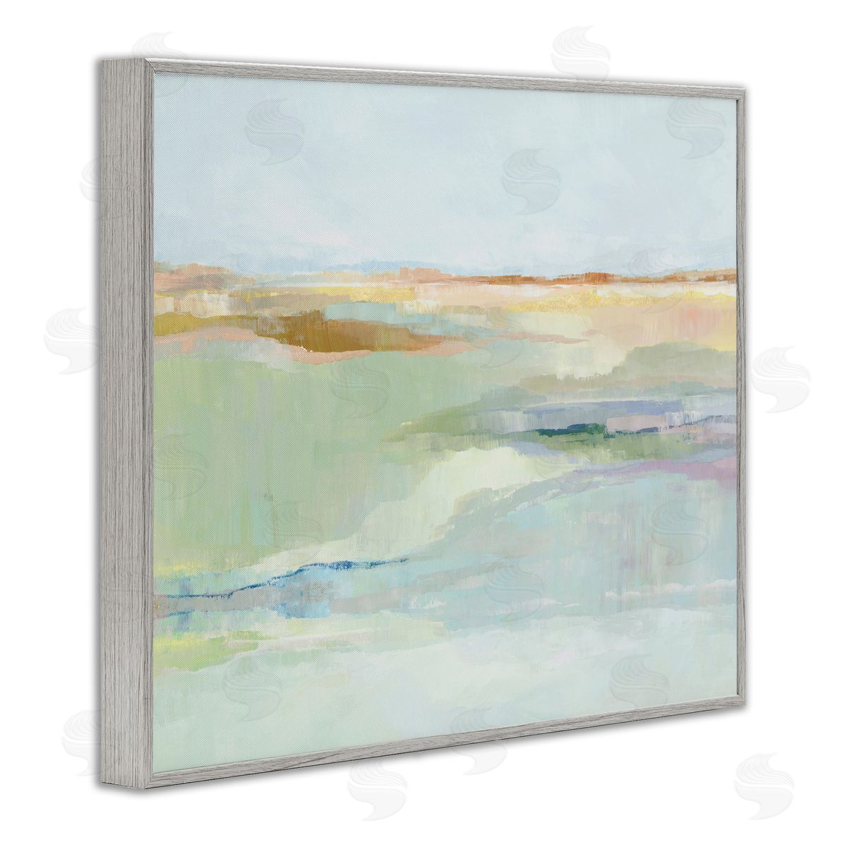 Ian C. Springtime Glow Landscape Canvas Wall Art Print