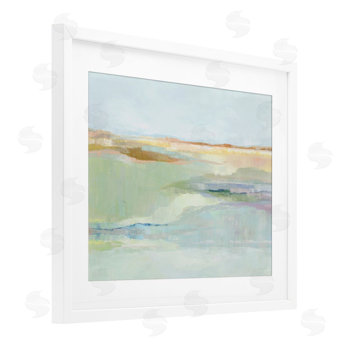 Ian C. Springtime Glow Landscape Canvas Wall Art Print