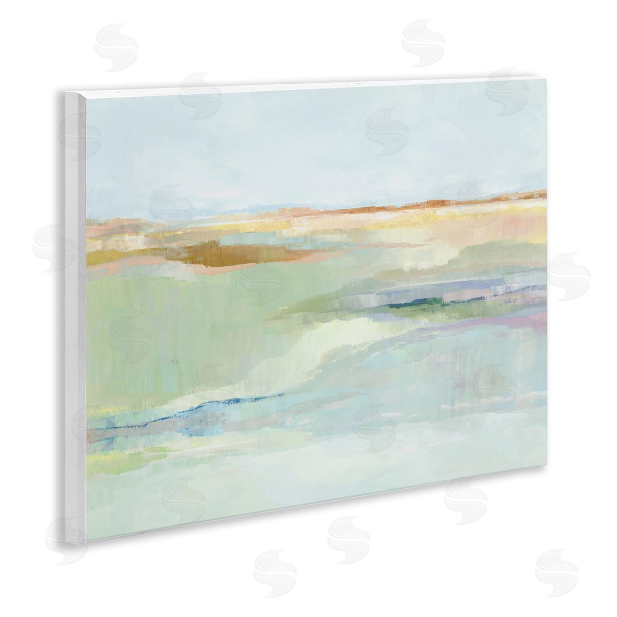 Ian C. Springtime Glow Landscape Canvas Wall Art Print