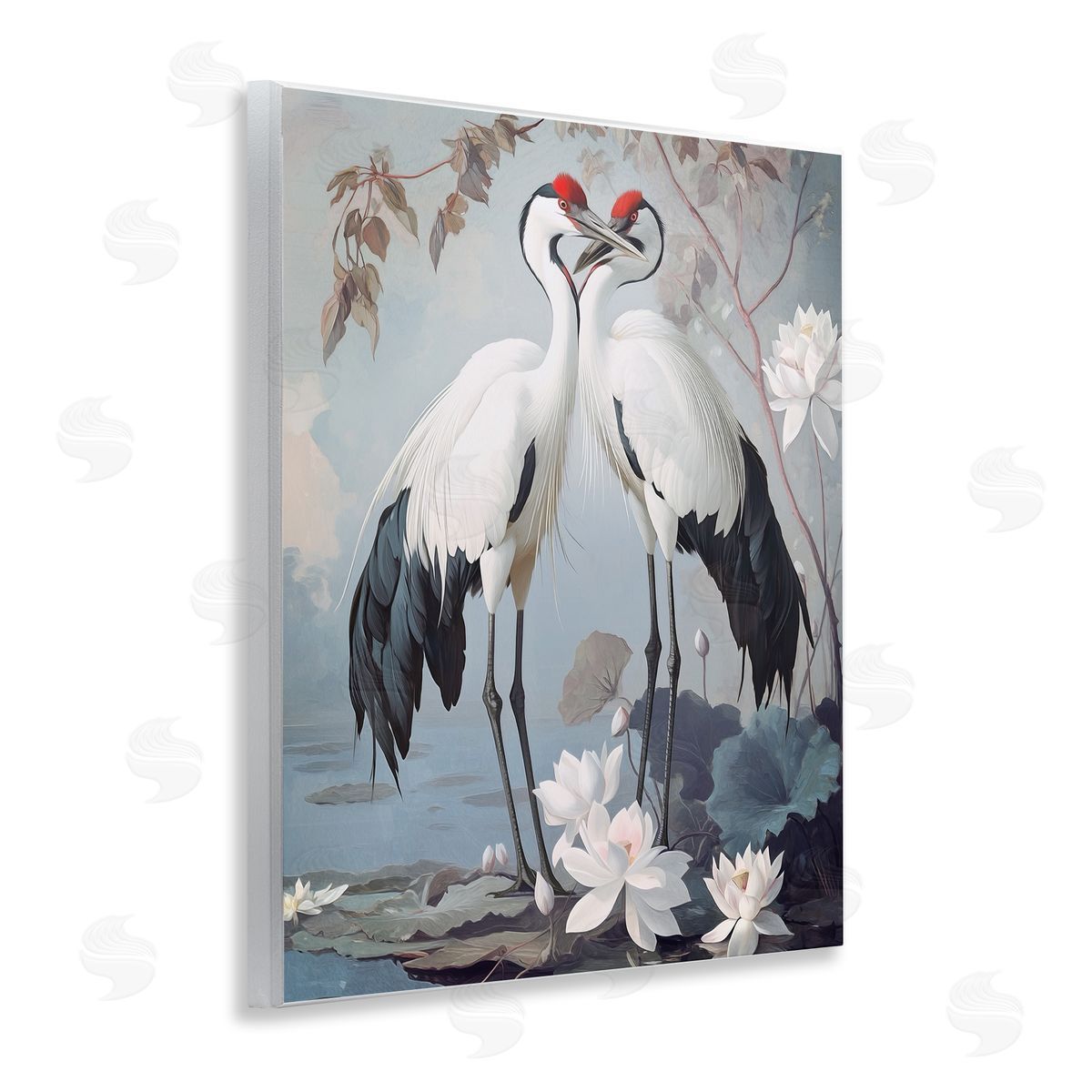 Steve Hunziker Shore Line Magic Cranes Canvas Wall Art Print