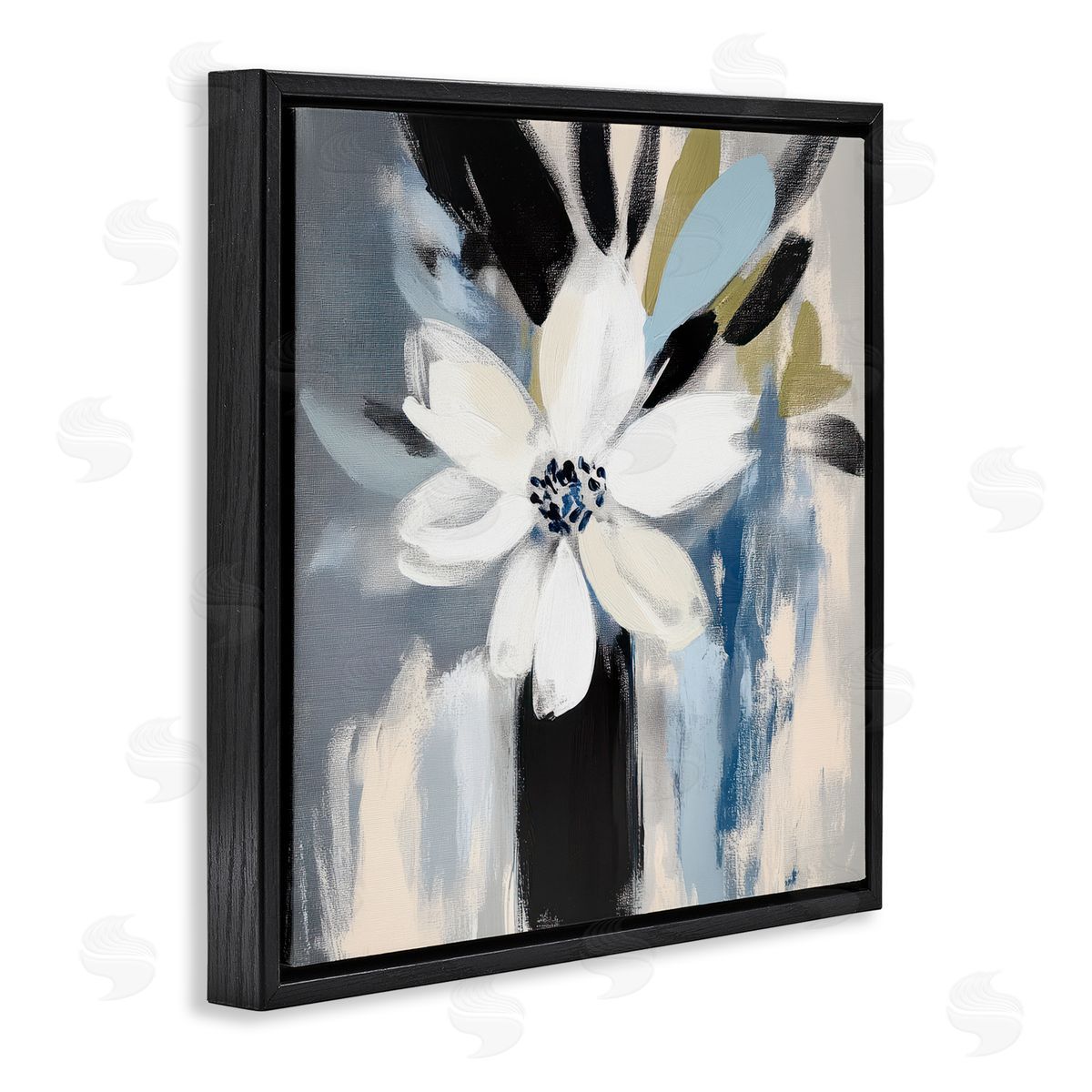 Mona Grace Timeless White Flower Vase Canvas Wall Art Print