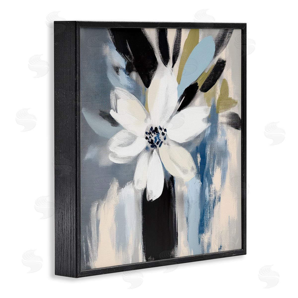 Mona Grace Timeless White Flower Vase Canvas Wall Art Print
