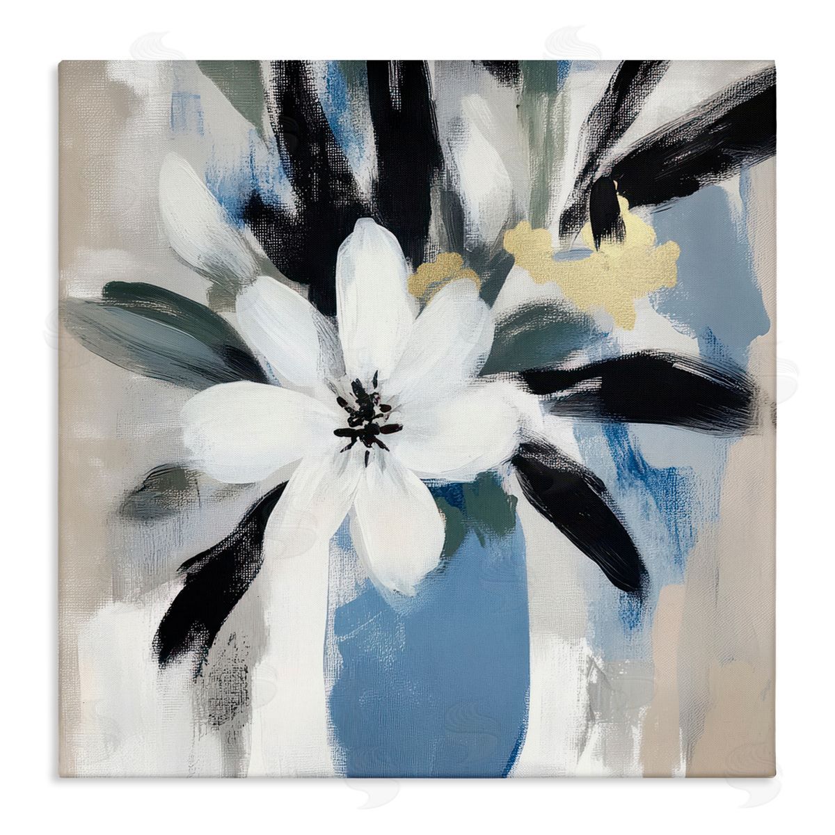 Mona Grace Timeless Modern Flower Bouquet Canvas Wall Art Print