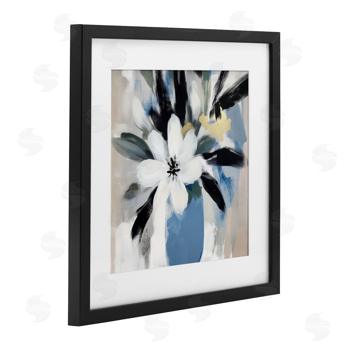Mona Grace Timeless Modern Flower Bouquet Canvas Wall Art Print