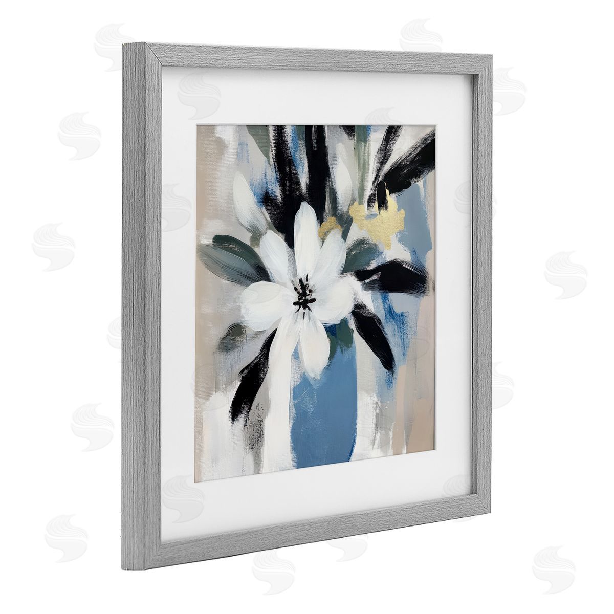 Mona Grace Timeless Modern Flower Bouquet Canvas Wall Art Print