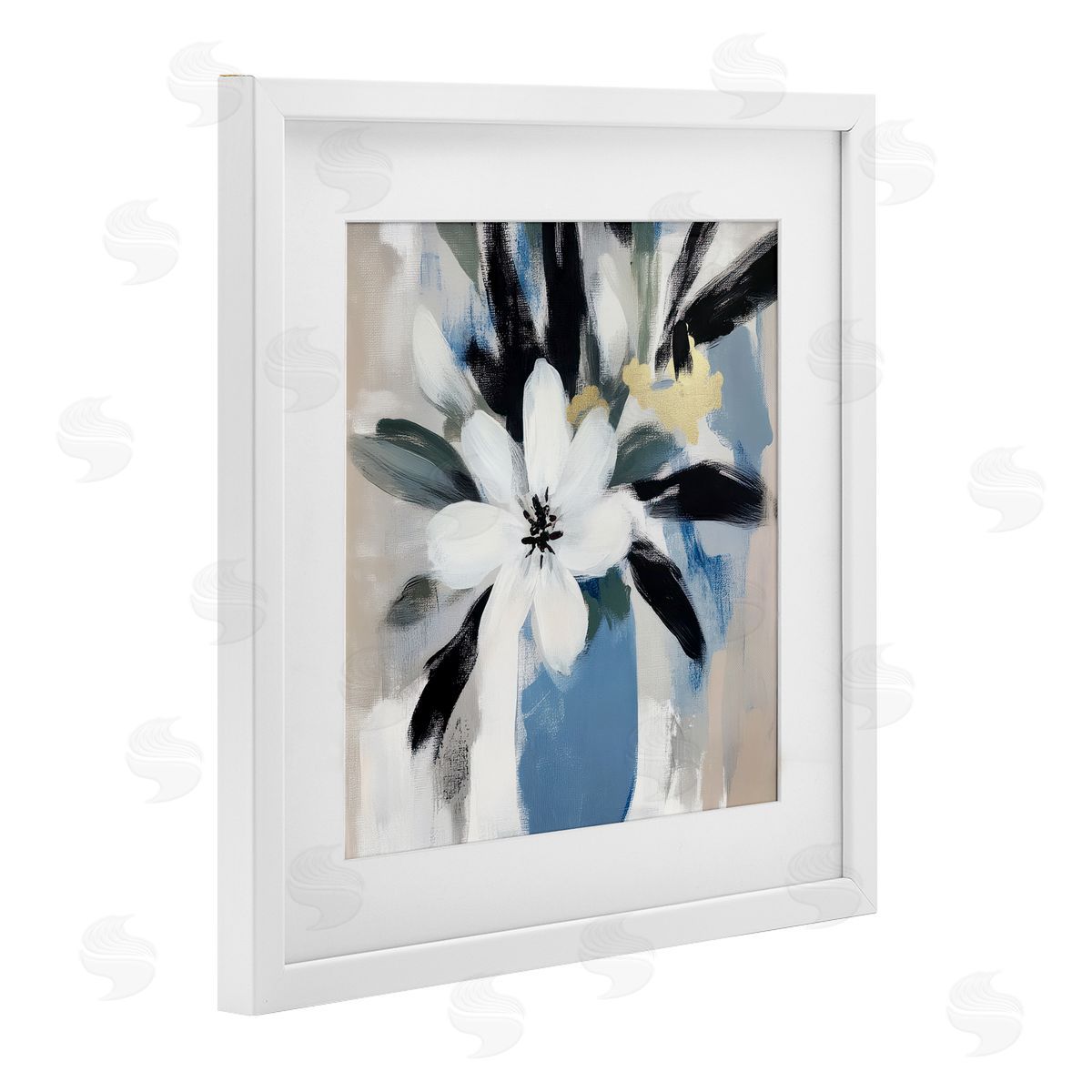 Mona Grace Timeless Modern Flower Bouquet Canvas Wall Art Print