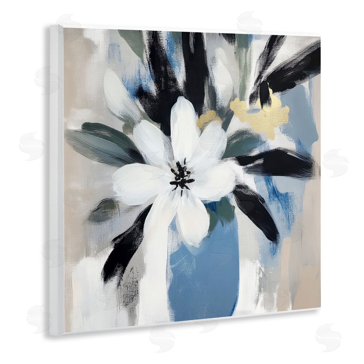 Mona Grace Timeless Modern Flower Bouquet Canvas Wall Art Print