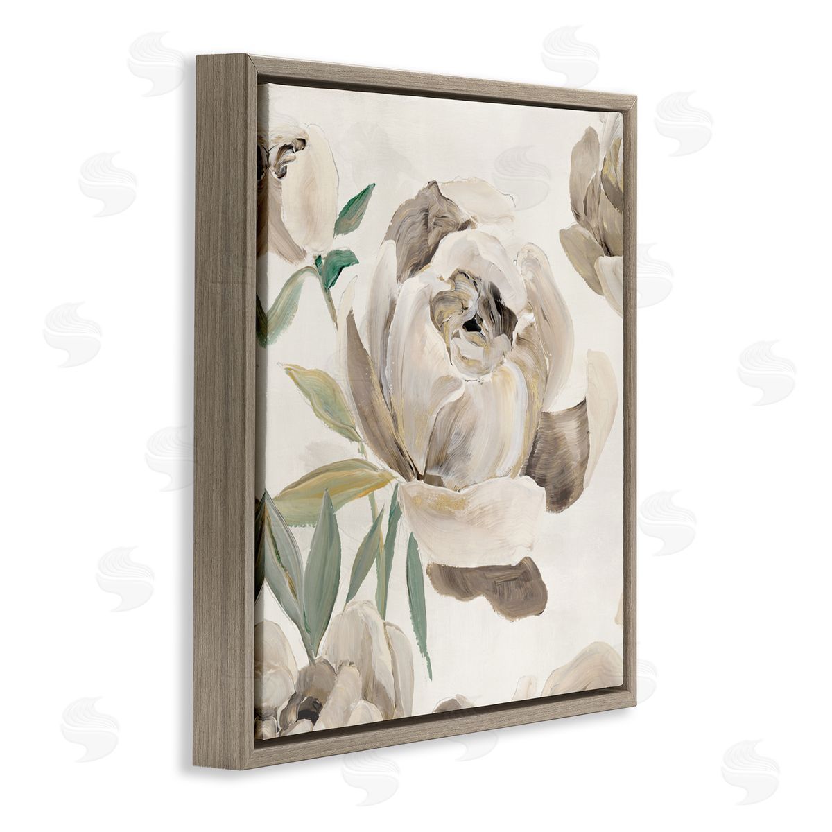 Aria K. Rounded Lustrous Peonies Canvas Wall Art Print