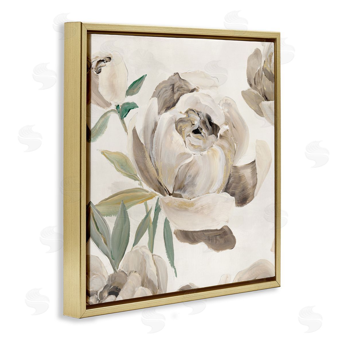 Aria K. Rounded Lustrous Peonies Canvas Wall Art Print