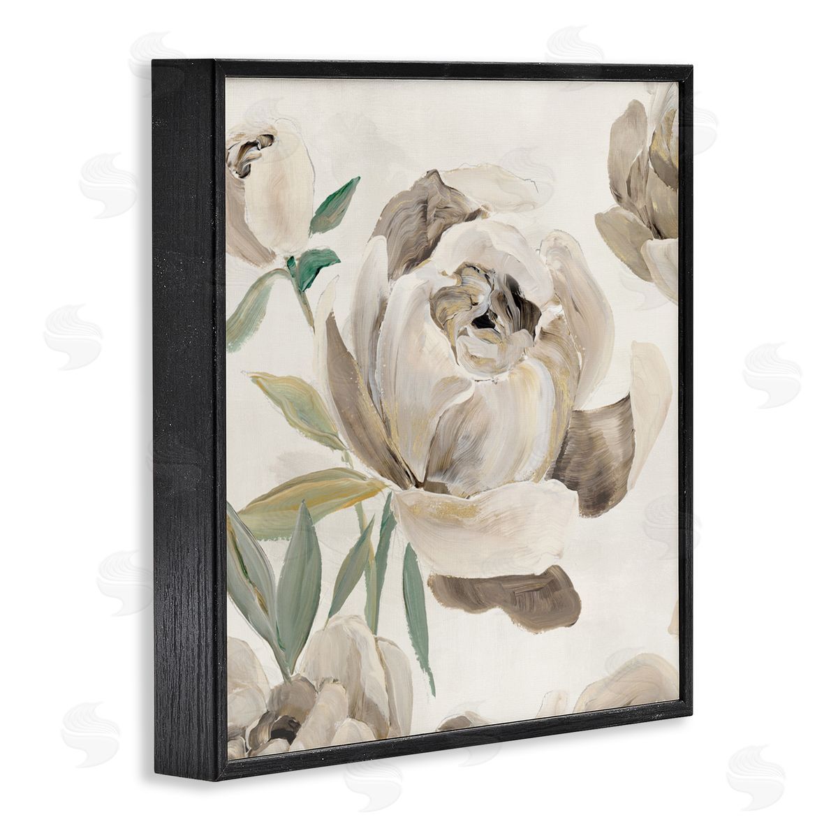 Aria K. Rounded Lustrous Peonies Canvas Wall Art Print
