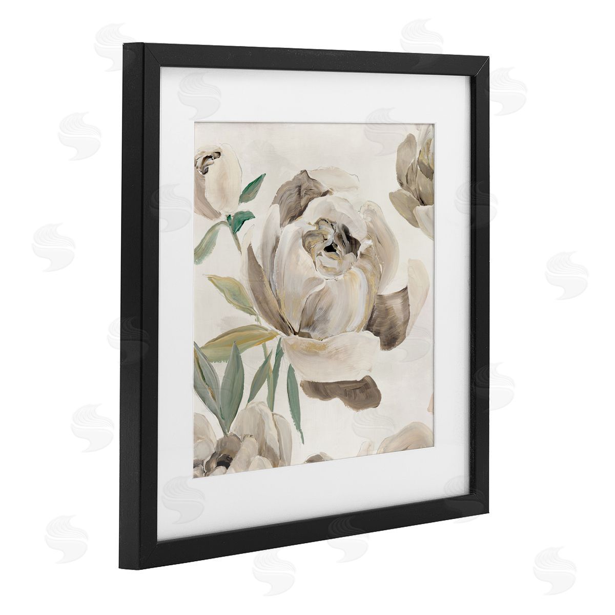 Aria K. Rounded Lustrous Peonies Canvas Wall Art Print