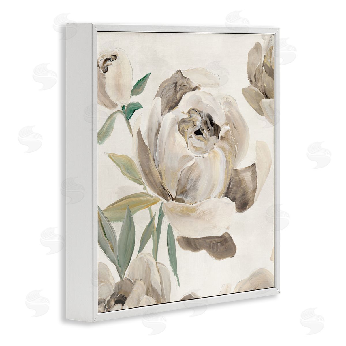 Aria K. Rounded Lustrous Peonies Canvas Wall Art Print