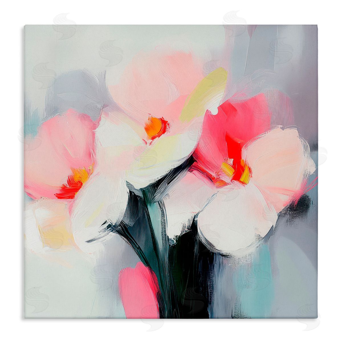 Mona Grace Flare Of Emotion Flowers Canvas Wall Art Print