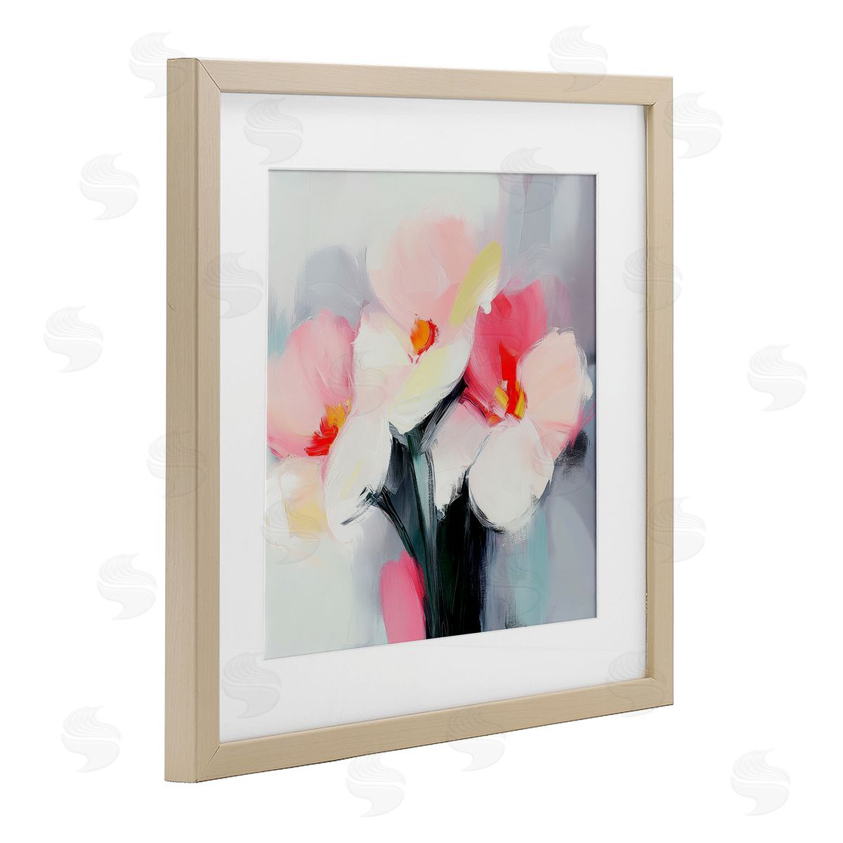Mona Grace Flare Of Emotion Flowers Canvas Wall Art Print