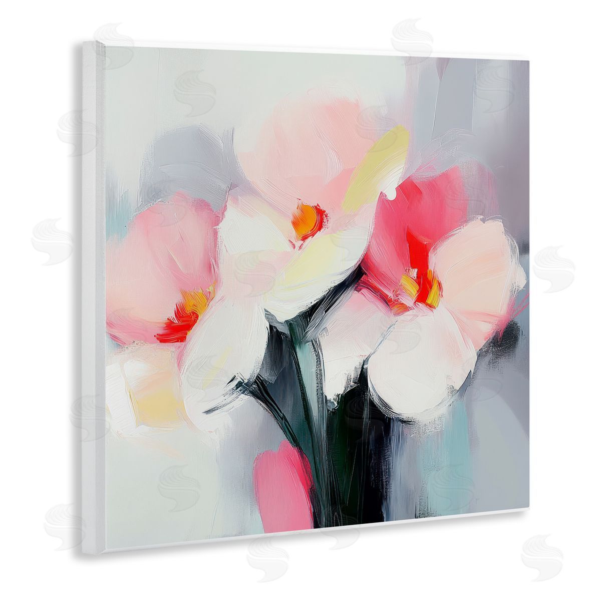 Mona Grace Flare Of Emotion Flowers Canvas Wall Art Print